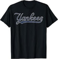 Vintage Yankees Retro Style 70s 80s First Name Personalized T-Shirt
