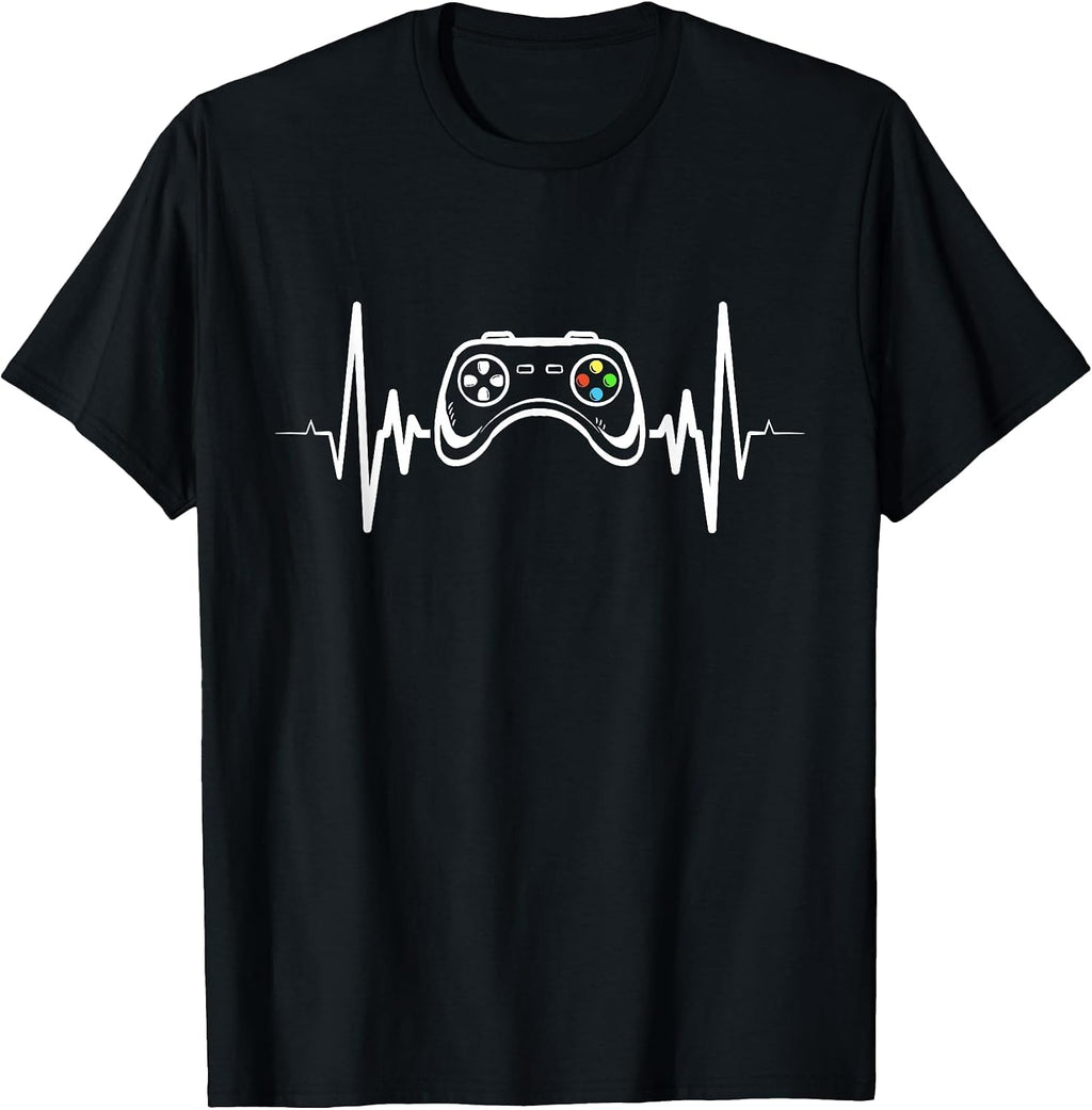 Heartbeat Gaming Console Gamepad Gamer T-Shirt