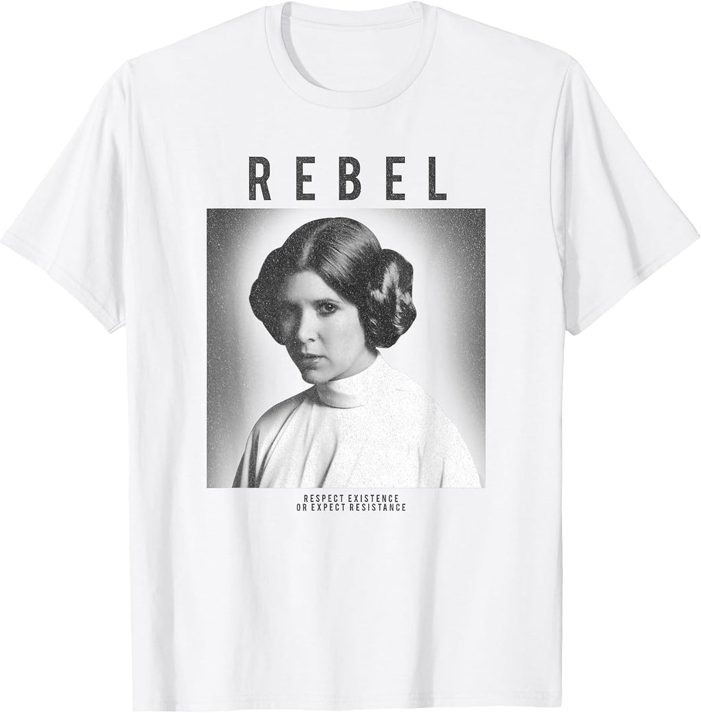 Princess Leia Rebel Box Up Respect Existence T-Shirt
