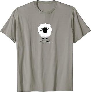 Found Sheep Psalm 23 Christian Faith Lamb Minimalist T-Shirt