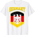 Germany Pride Flag Shirt Deutschland Men Women Germany White T-Shirt