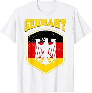 Germany Pride Flag Shirt Deutschland Men Women Germany White T-Shirt