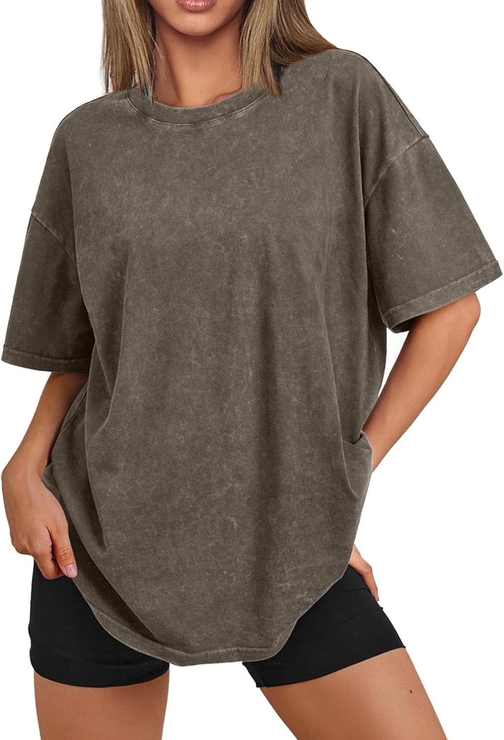 Oversized Vintage T Shirts for Women Short Sleeve Y2k Grunge Graphic Summer Top 2026 Basic Cute Clothes
