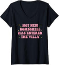 Women's Hot New Bombshell, Has Entered The Villa, Hot V-Neck T-Shirt