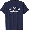 Vintage Bermuda Retro Shark Graphic Mens Womens Souvenir T-Shirt