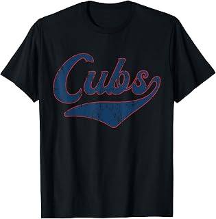 Cubs Vintage Retro Style, Classic 70s & 80s Cubs T-Shirt