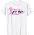 Preppy Pennant Flag Kindergarten Teacher Girl Back to School T-Shirt