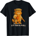 Litter’s Full Funny Cat Parody Lovers Christmas Xmas T-Shirt