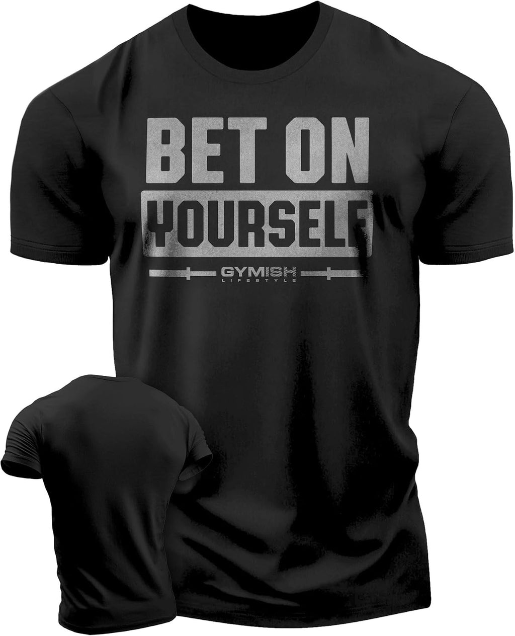Bet On Yourself Workout Shirts for Men, Motivational Gym Shirts
