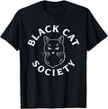 Black Cat Society Cute Kitten Lover Feline Pet Owner T-Shirt