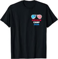 USA Cousin Camp 2026 Patriotic Sunglasses 4th of July 2 Side T-Shirt