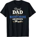 Proud Dad of a Master's Degree Graduate Graduation T-Shirt