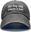 Dog Lover Embroidery Adjustable Classic Washed Distressed Baseball Cap, Dog Lover Cap Gifts for Owner