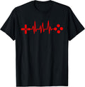 Gamer Heartbeat Gaming Gift Idea for Video Game Lovers T-Shirt