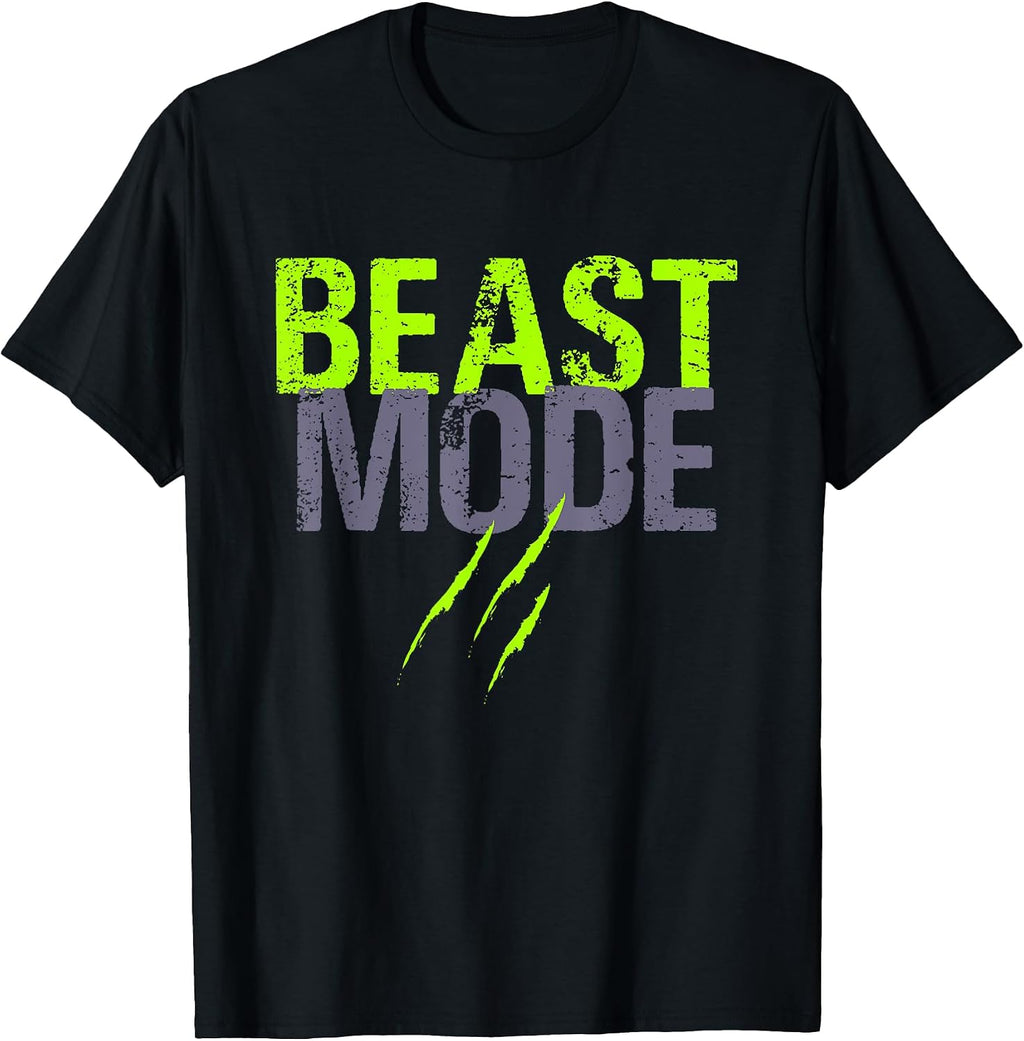 Beast Activated Mode On Funny Fitness Workout Gym Motivation T-Shirt