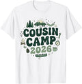Cousin Camp 2026 Family Vacation Summer Camping Boys Kids T-Shirt