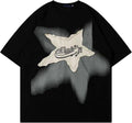 Y2K 90s Vintage Oversized T Shirts Star Graphic Tees Y2k Casual Unisex Streetwear Grunge Aesthetic Tops Clothes