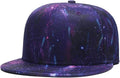 Snapback Hat for Men Women,Hip Hop Style Colorful Flat Bill Hats Teens Adjustable Baseball Cap