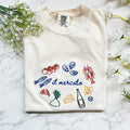 Embroidered Il Mercato Italian Market Trendy Tshirt
