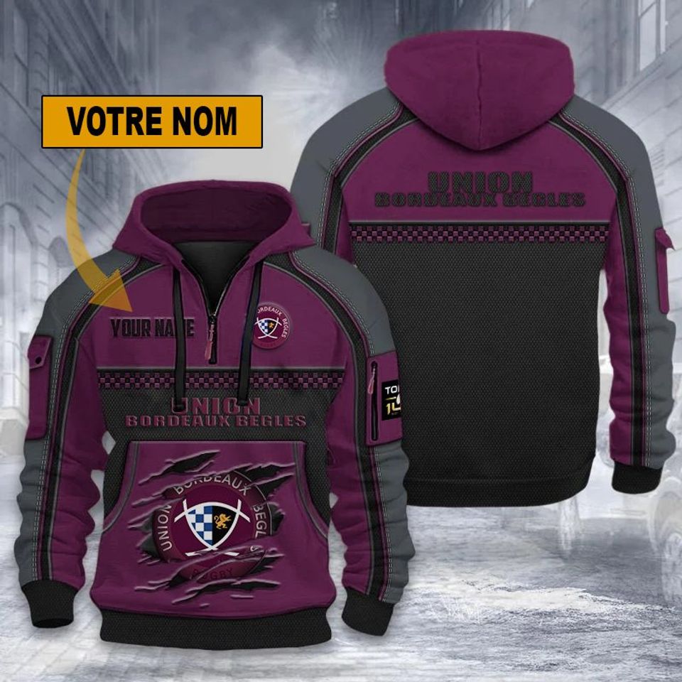 Union Bordeaux Bègles – Dynamic Hoodie New edition with personalized name