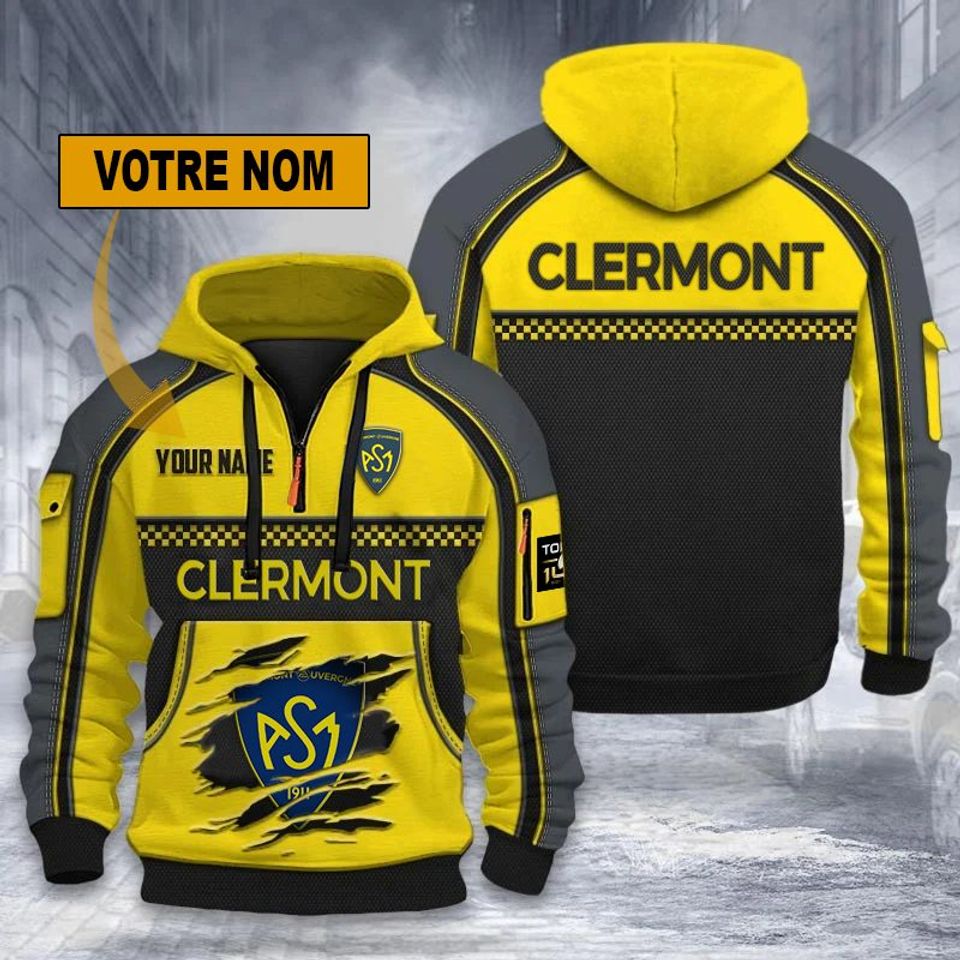 ASM Clermont Auvergne – Dynamic Hoodie New edition with personalized name