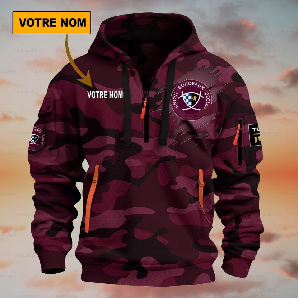 Union Bordeaux Bègles – Dynamic Hoodie Special Edition with personalized name