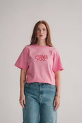 New || Pink Clay Logo Tee
