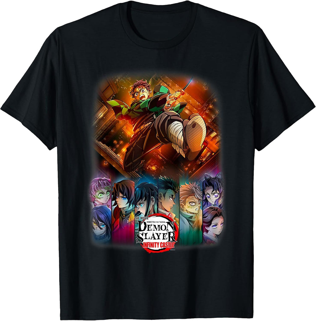 Infinity Castle Tanjiro Anime Group Poster T-Shirt