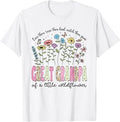 Great Grandpa of The Little Wildflower Birthday Girl Floral T-Shirt