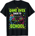 Vintage Game Over Back to School Boy Gaming Gift for Kids T-Shirt