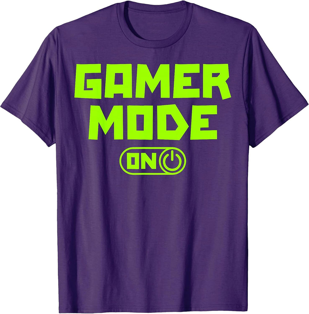 Kids, Boy and Girl Gaming and Gamer Mode On T-Shirt