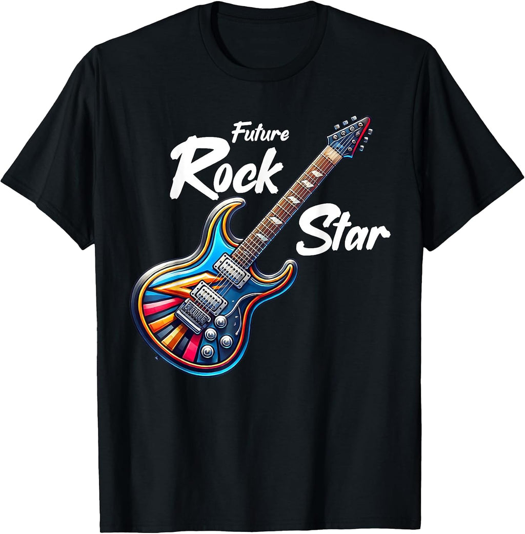 Future Rock Star, Guitar Band, Funny Rock, Girls Boys Kids T-Shirt