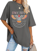 Oversized Graphic T Shirts for Women Short Sleeve Crewneck Summer Tops Loose Casual Basic Tees