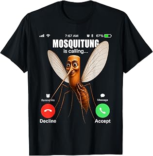 Funny Tung Tung Sahur Mosquitung is Calling Brainrot Meme T-Shirt