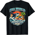 Retro Sea World Family Adventure 2026 Dolphin Ocean Souvenir T-Shirt