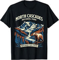 North Cascades National Park Washington Vintage Design T-Shirt