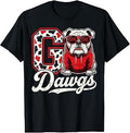 Bulldog Go Dawgs Men Women Kids Boys Youth Girls Teen T-Shirt