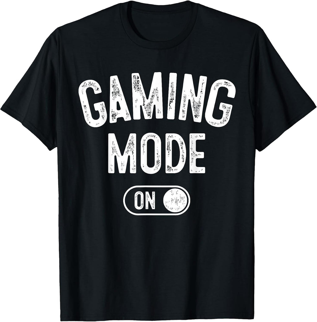 Gaming Mode On Funny Gamer Gift Men Kids Streamer Gaming T-Shirt