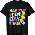 Preppy Happy First Day of School Back to School Student Kids T-Shirt