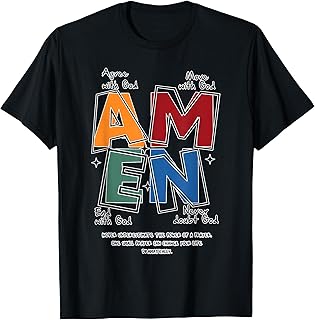 Retro Amen He is Risen Christian Happy Easter Day Jesus T-Shirt