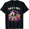 Rock'n Roll Unicorn, Rockstar Unicorn, Punk Goth Band Funny Unisex-Kids T-Shirt