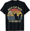 Shirt Men Best Cat Dad Ever Funny Cat Lover Gift T-Shirt