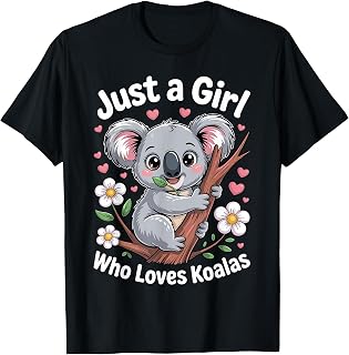 Cute Koala Novelty for Women Girls Kids Australia Koala Bear T-Shirt