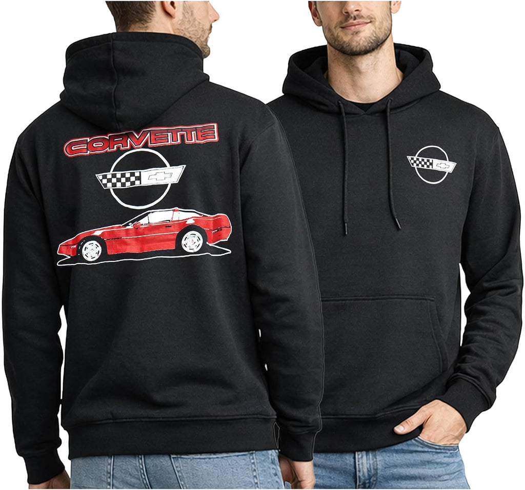 Chevrolet Corvette Mens Graphic Hoodies - Fleece Pullover Hooded Sweatshirt Cool Streetwear Hoodies (S-XL)
