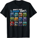 Shark Astrology 2026 Ocean Week Wildlife Shark Zodiac Sign T-Shirt