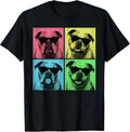 English Bulldog Pop Art Funny Bulldog Dog Lover Photo Booth T-Shirt
