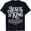 Jesus is King John 14 6 Bible Verse Faith T-Shirt