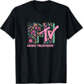 Floral Vintage Embroidery Style Logo Fill T-Shirt