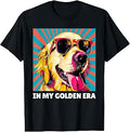 in My Golden Retriever 70s Era Funny Retriever Graphic T-Shirt