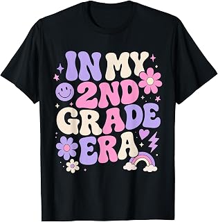 in My Second Grade Era Retro 2nd Grade Back to School T-Shirt
